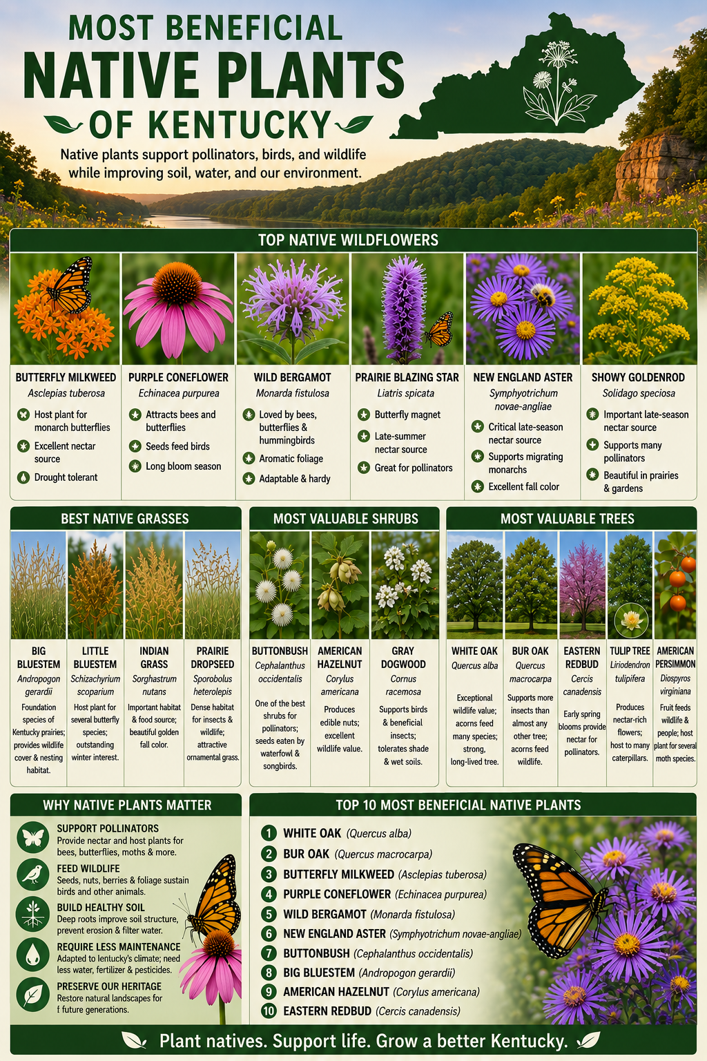 Most Beneficial Native Plants of Kentucky
